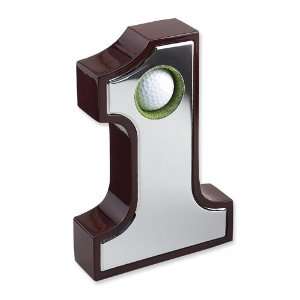  Wood Hole in One Golf Ball Plaque Jewelry