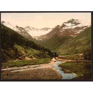 Photochrom Reprint of Valley of Lys, Luchon, Pyrenees, France