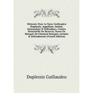   Defenderesse (French Edition) Duplessis Guillaudeu Books