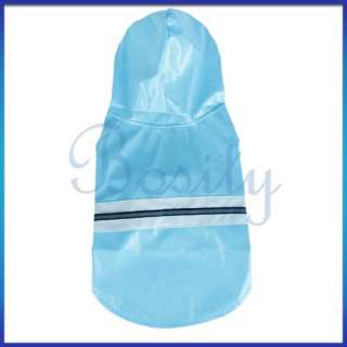 Pet Clothes Dog Rain Coat Slicker Raincoat Apparel L  