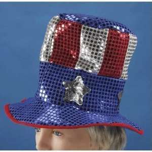  Patriotic   Top Hat / Usa / Sequined Toys & Games