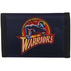   State Warriors Navy Blue Nylon Tri Fold Wallet