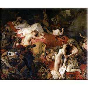  The Death of Sardanapalus 30x25 Streched Canvas Art by 