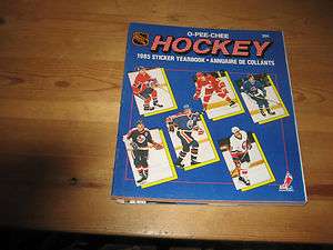   PEE CHEE Hockey Sticker Album Book Yearbook Empty Wayne Gretzky Bossy