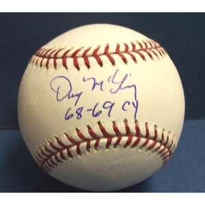 Denny McLain Autographed Baseball 