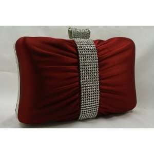  Wine Sophisticated Flap Evening Purse with High Quality 