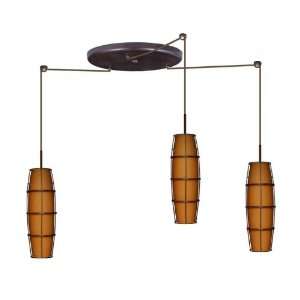  Besa Lighting 3JW 489741 W3 BR Bronze Multi Light Pendant 