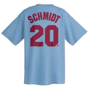 Mike Schmidt Philadelphia Phillies Cooperstown Name and Number T Shirt 