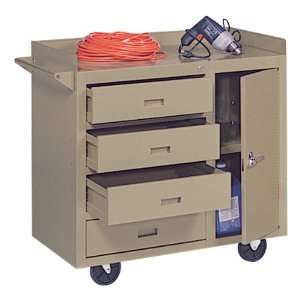 Edsal Mobile Workbench w/ Cabinet and Four Drawers (36 L 