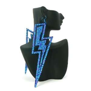   Lightening Bolt Light Weight Lady Gaga Paparazzi Earring Jewelry