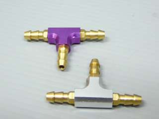 CNC ALU BRASS SPLITTER FUEL / WATER For 7mm OD/ 4mm ID or 5mm OD/ 3mm 