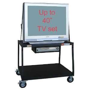  VTI 32 inch Tall Low Profile Audio Video Cart WBC32E 