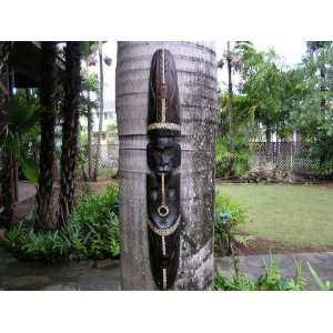  PRIMITIVE TIKI MASK PIPE SMOKER 40   TROPICAL DECOR