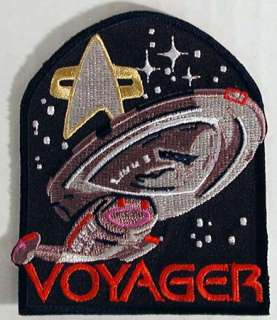 Star Trek Voyager Series Logo w Ship Patch  UNUSED  