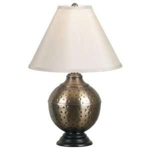  Emissary 20 Table Lamp Cream Fabric Antique Brass
