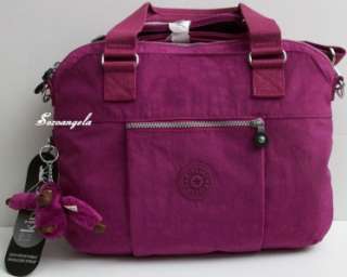KIPLING DIGIFLY 15 Laptop Portfolio Shoulder Bag Spicy Purple  