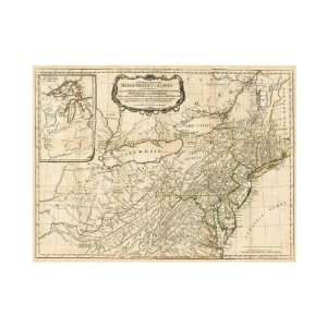   Sayer   A General Map Of The Middle British Colonies, In Americ Giclee