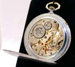 Vintage Rolex Pocket watch, Art Deco Period black dial  