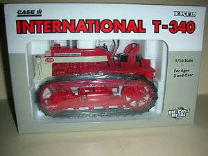   International T 340 Toy Tractor   Die Cast   1/16   Scale 1996  