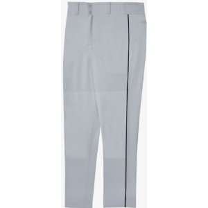  Piped Classic Double Knit Baseball Pants SILVER GREY/BLACK 