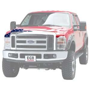  EGR 303152 Wavy Patriot American Flag Shield Automotive