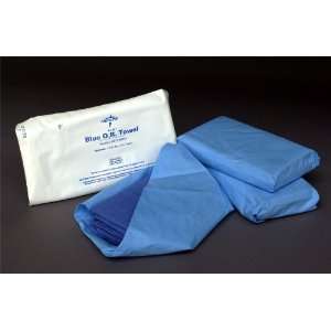 Medline Bulk Non Sterile Virgin OR Towels, 17 x 27   Blue, Non 