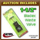 Valterra RV Camper 1 1/2 Bladex Waste Valve w/Hardware