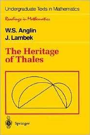 The Heritage of Thales, (038794544X), W.S. Anglin, Textbooks   Barnes 