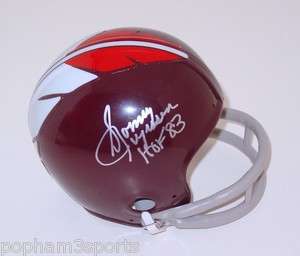 SONNY JURGENSEN Signed WASHINGTON REDSKINS Mini Helmet  