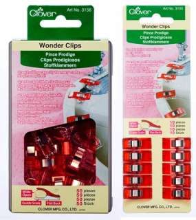 NEW CLOVER WONDER CLIPS for SEWING * QUILTING * CRAFTS  