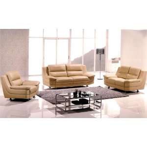  3pc Contemporary Modern Leather Sofa Set #AM 768 TA