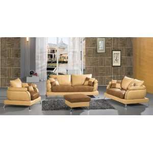  Contemporary Modern Leather Sofa Set