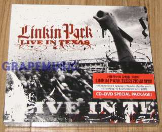 LINKIN PARK Live in Texas KOREA CD + DVD DIGIPAK SEALED  
