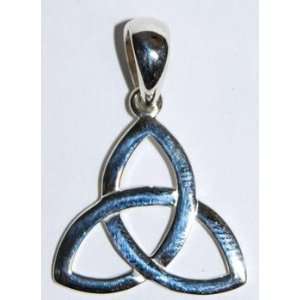  Sterling Silver Triquetra Pendant 13/16 