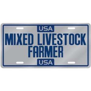  New  Usa Mixed Livestock Farmer  License Plate 