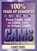 CAMS 1V 6P Automatic Rhinestone Setting Machine 6 Color Rhinestone 