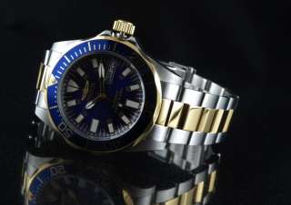 Invicta Signature Two Tone 21 Jewel Automatic Pro Diver 23K Gold 