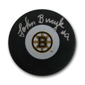  Autographed Johnny Bucyk Puck