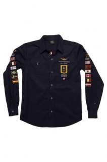 Aeronautica Militare Boys LORENZO Shirt Short Sleeve NE  