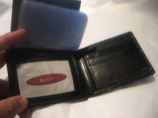 Rolfs Polished Genuine Leather Billfold Wallet ,Black  