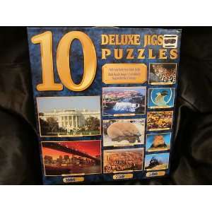  10 Full Size Deluxe Jigsaw Puzzles Toys & Games