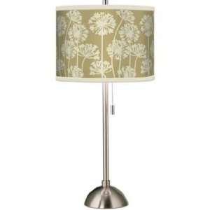  Stacy Garcia African Lily Birch Brushed Steel Table Lamp 