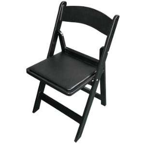  Black Resin Folding Chairs, set of 12 
