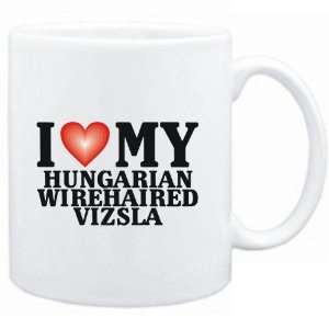   White  I LOVE Hungarian Wirehaired Vizsla  Dogs
