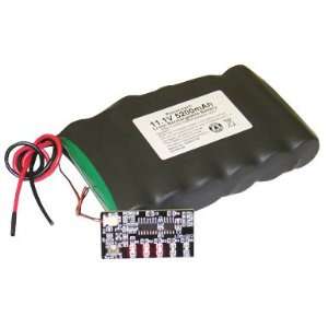  Custom Li Ion 18650 Battery 11.1v 5200mAh (56.72Wh) w/ PCB & Fuel 