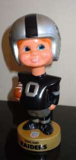 Vintage Oakland Raiders Bobblehead Nodder 1975 AFL NFL  