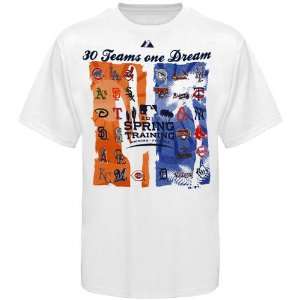  Majestic 2011 Spring Training White 30 Dreams T shirt 