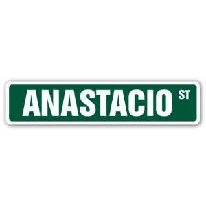 ANASTACIO Street Sign name kids childrens room door bedroom girls boys 