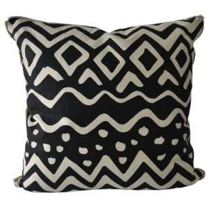    oomph Deauville Tricorn Black Throw Pillow 22 in sq