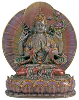   Ganesha Hindu Elephant Deity God of Fortune Success on Lotus Statue